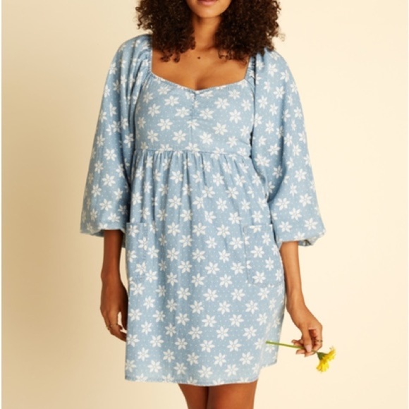 🔆BILLABONG🔆 Wrangler Just A Dream Babydoll Dress - Picture 9 of 17